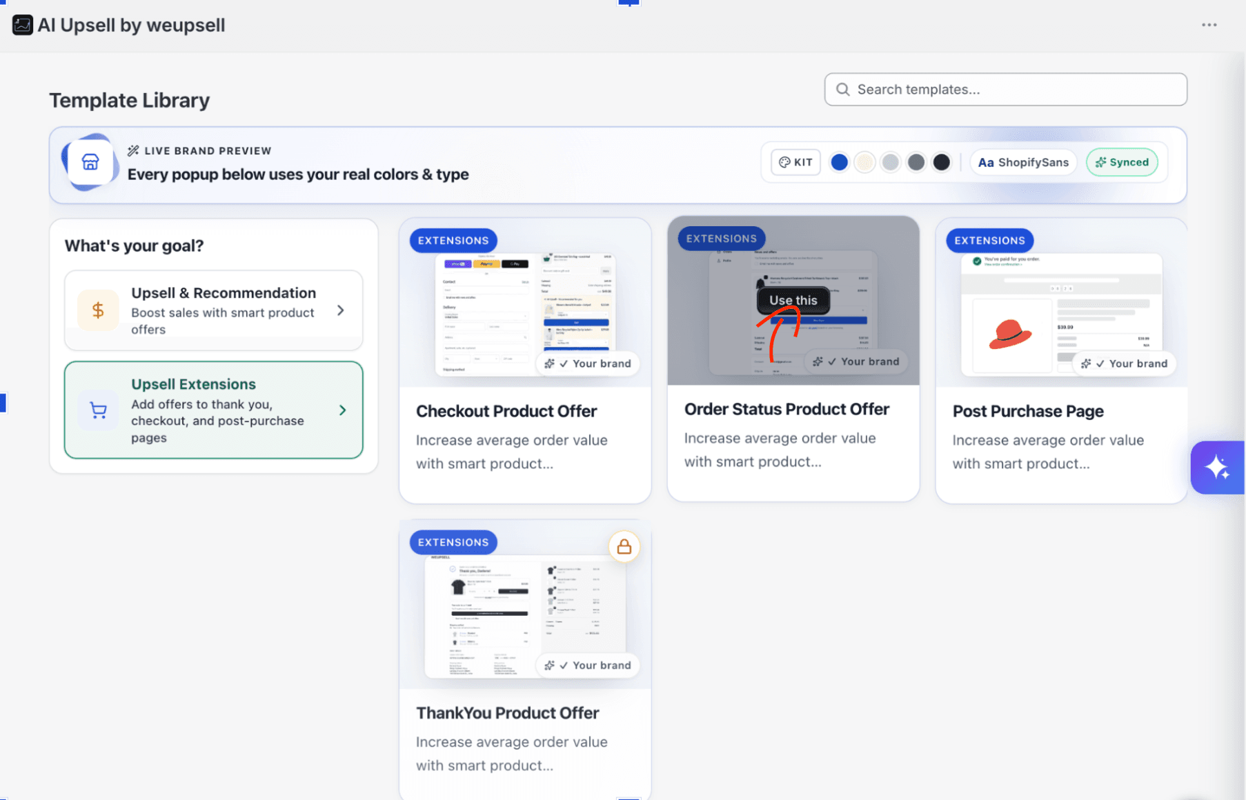 Step 1: Open Template Library
