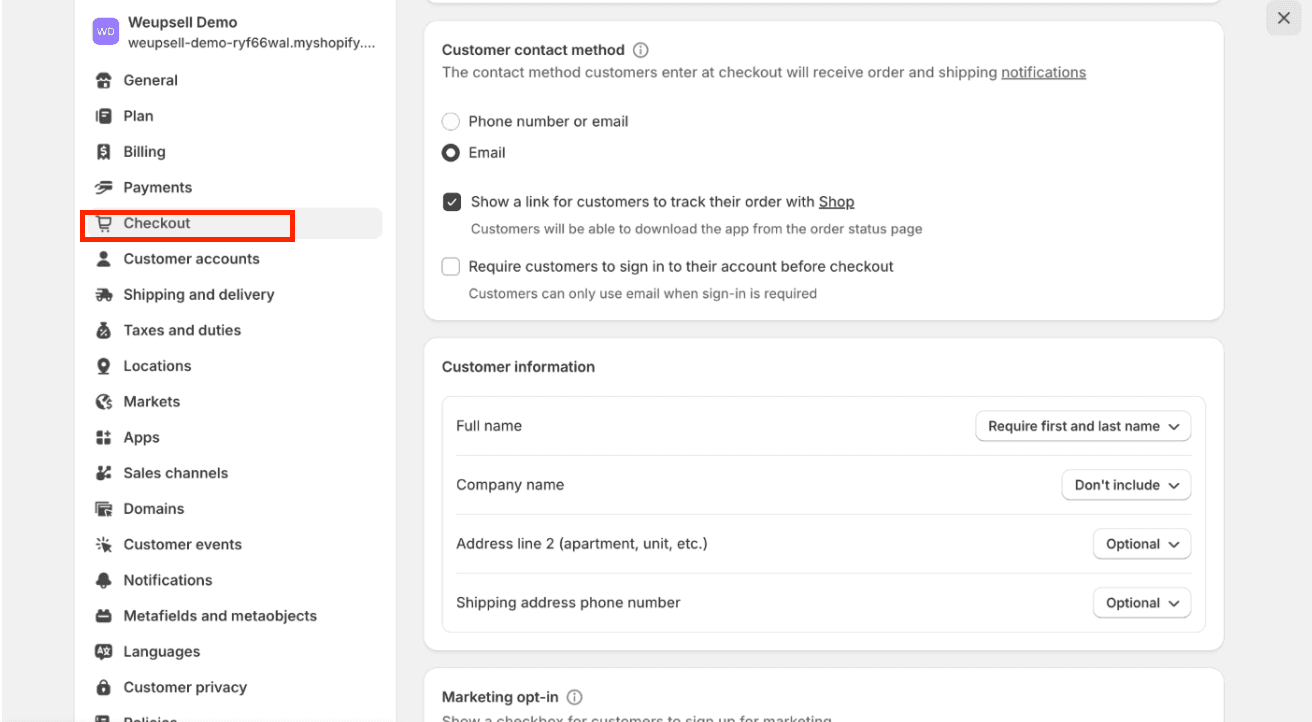 Step 5: Enable WeUpsell for Post Purchase Page