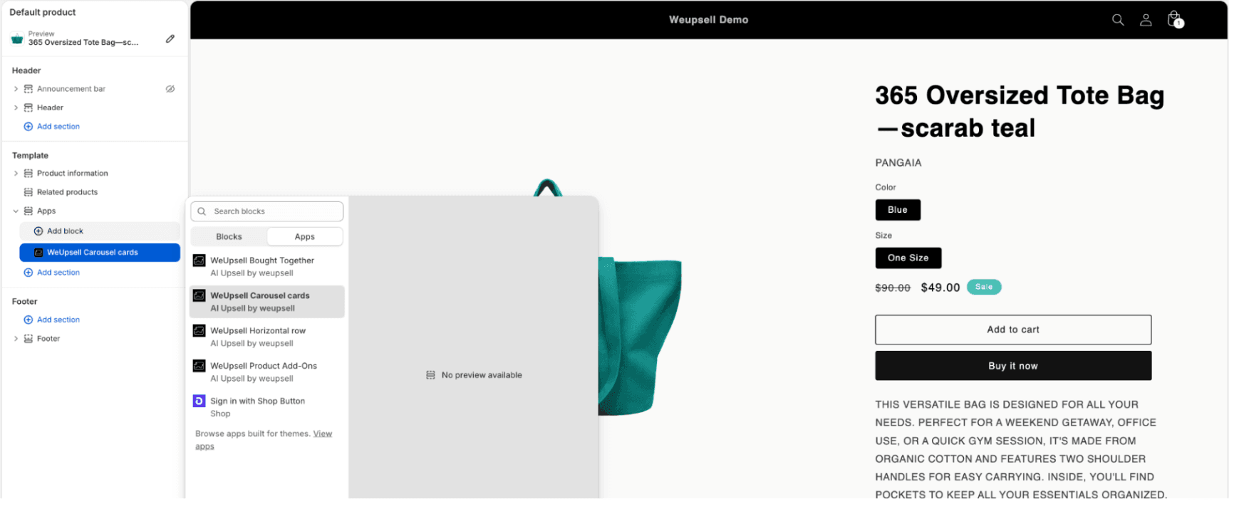 Step 6: Add App Block