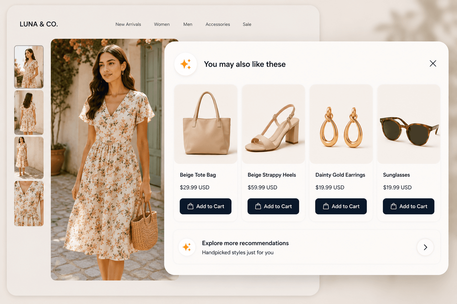 Recommend Products Before Customers Add to Cart